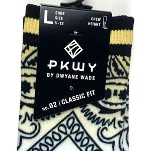 Dwyane Wade Men's Paisley Dana Crew Socks, L (6-12)